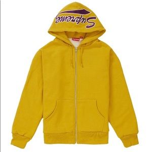 Supreme Mustard Thermal Sweatshirt